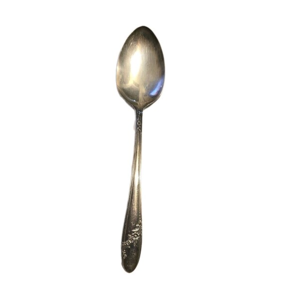 1 Vintage Oneida Community Tudor Queen Bess II Silver Plate 1946 Serving Spoon - Picture 1 of 9